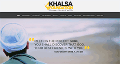 Desktop Screenshot of khalsafoundation.org